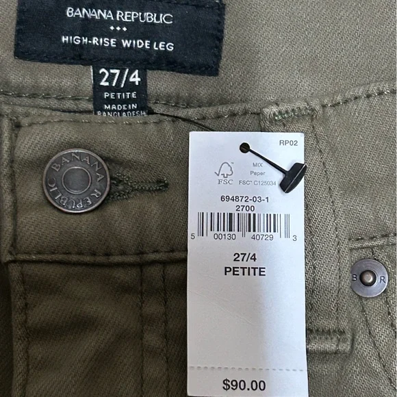 Banana Republic Factory Lot of 3 High Rise Wide Leg Jean - Picture 9 of 15